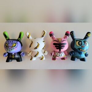 4 Kidrobot "Dunnies" Collectible Toys